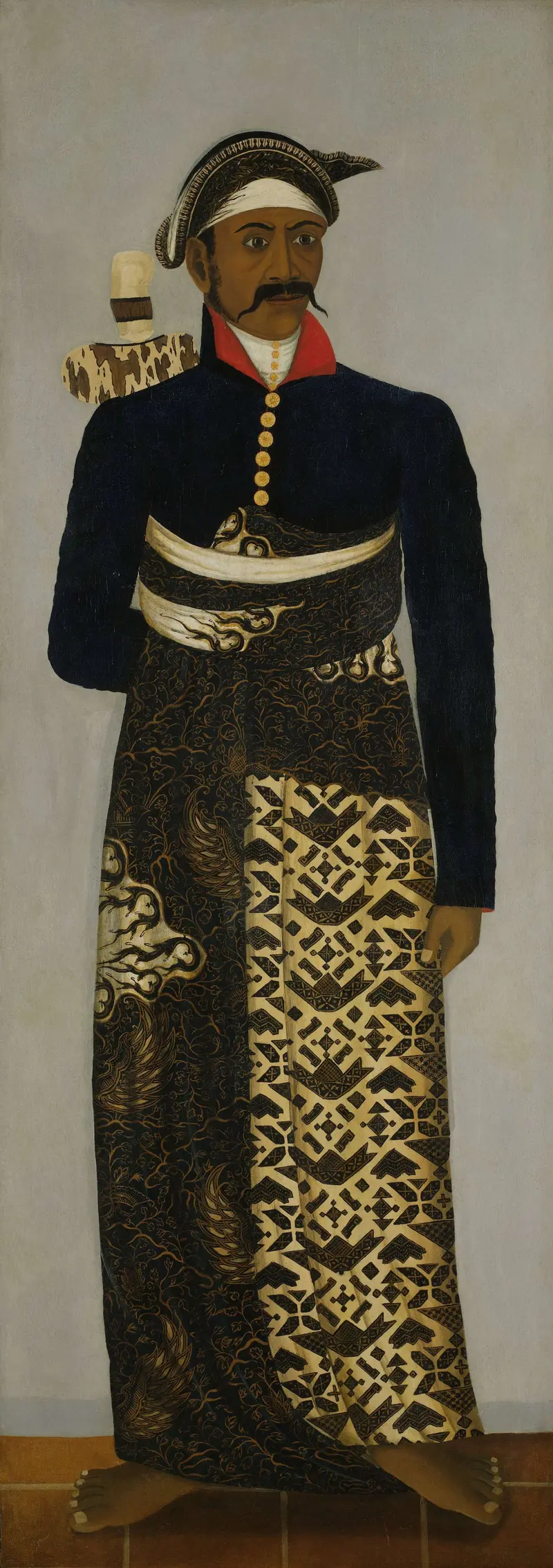 Javanese Court Officials, realism painting by Unknown Artist