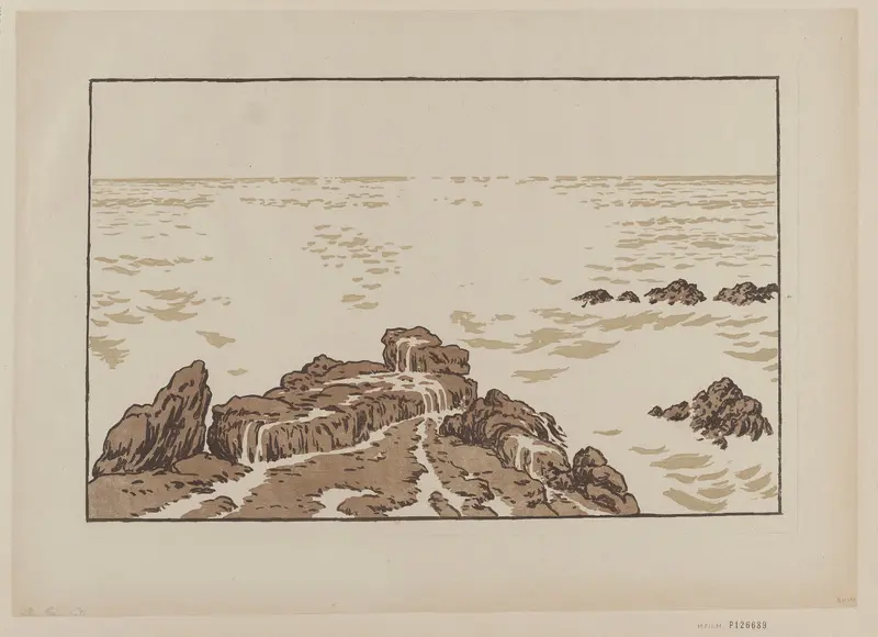 Henri Rivière's 'La Vague' captures the dynamic power of the ocean.