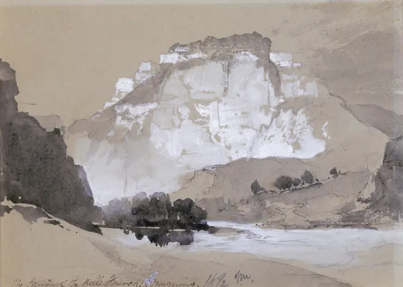 The Cañon Of The Belle Fourche, Wyoming, oil on canvas by Thomas Moran