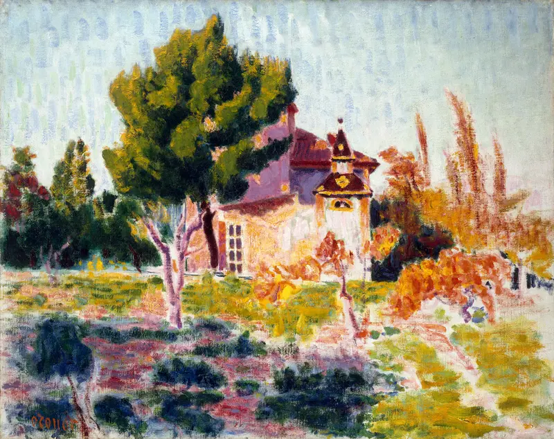 La Rose du Ciel, Cassis by Roderic O'Conor, oil on canvas depicting vibrant twilight clouds.