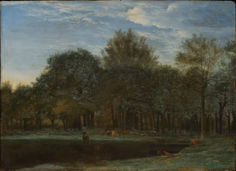 Forest Clearing with Grazing Deer, oil on canvas by Adriaen van de Velde