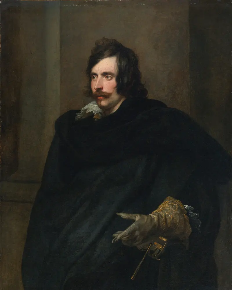 Portrait of a man, possibly Marcantonio Doria, Prince of Angri, by Anthony van Dyck, showcasing the subject's dignified presence.