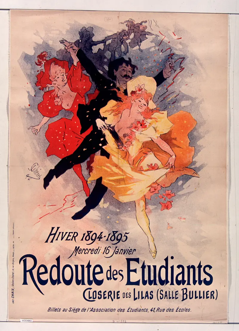 A vibrant depiction of students in a lively setting.