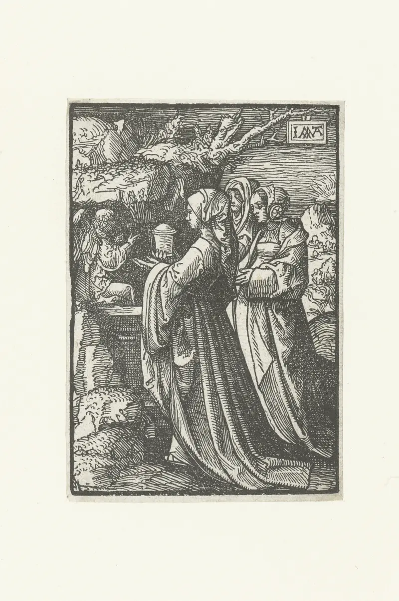 De drie Maria's bij het lege graf, paper, Jacob Cornelisz van Oostsanen