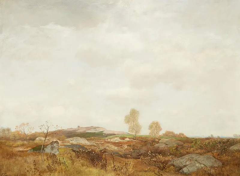 Moorlandschaft by Toni von Stadler, landscape artwork, oil painting