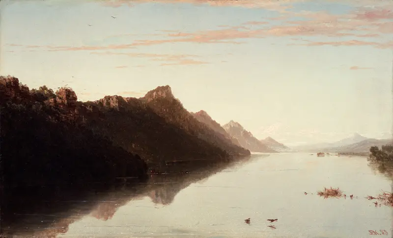 View on the Upper Mississippi, oil on canvas by John Frederick Kensett