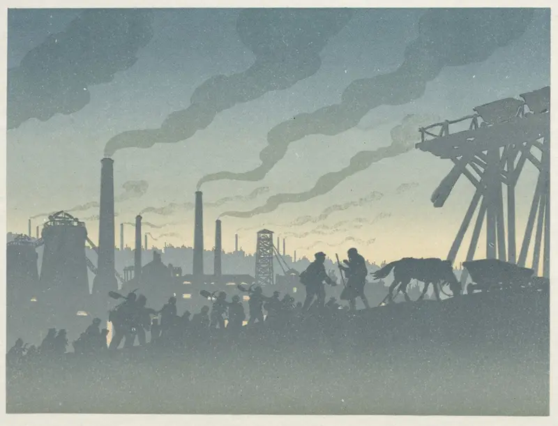 Henri Rivière's 'The Wandering Jew; The Modern City' explores themes of urban life and alienation.