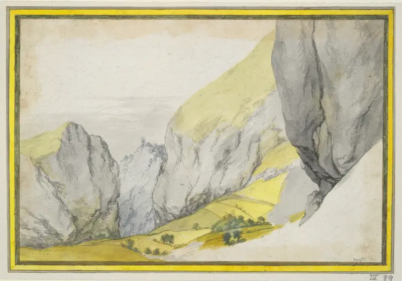 Landscape of mountains by Gillis Neyts, medium unknown