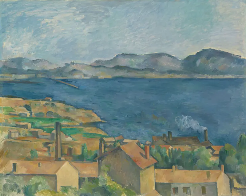 The Bay of Marseille, Seen from L'Estaque, oil on canvas by Paul Cezanne
