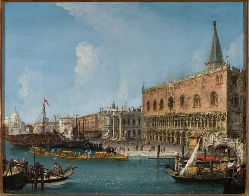 Doge’s Palace in Venice, oil on canvas by Michele Marieschi