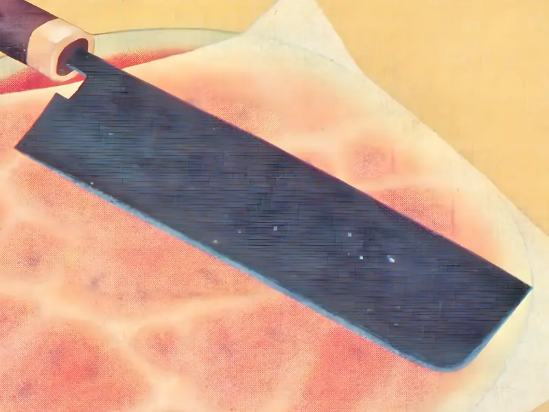 A close-up view of a sliced watermelon with vibrant red flesh and glistening black seeds.