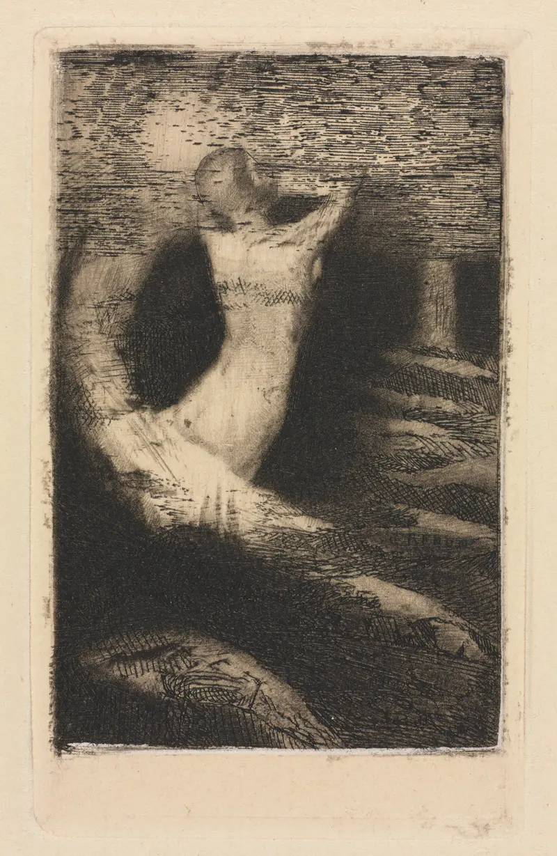 Odilon Redon's painting 'Passage of a Soul' explores themes of life and death.