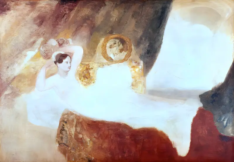 Reclining Venus by J.M.W. Turner depicts the goddess of love in a dreamy repose.