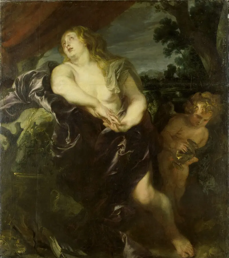 The penitent Mary Magdalene by Anthony van Dyck depicts a moment of grief and longing.