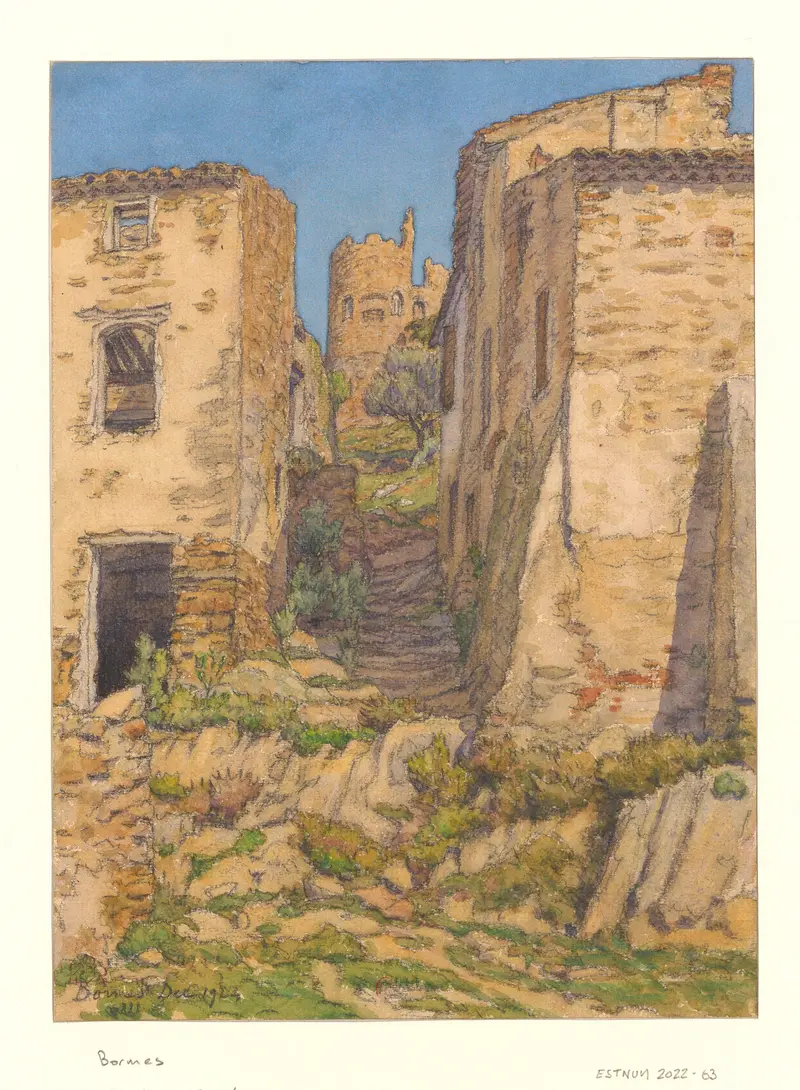 Henri Rivière's painting 'Bormes' captures a serene landscape.