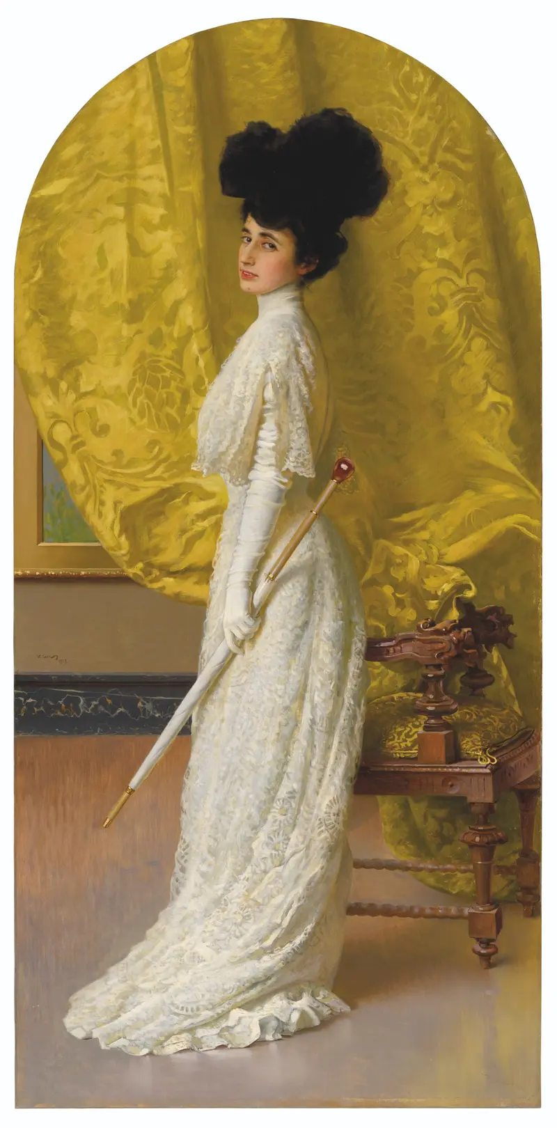 Portrait of Yole Biaggini Moschini by Vittorio Matteo Corcos.