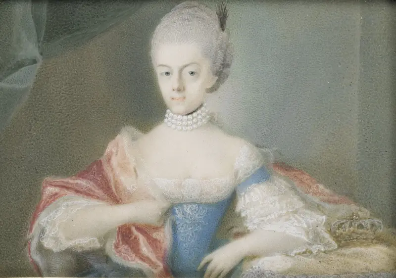 Portrait of Frederika Sophia Wilhelmina, Rococo oil painting by unknown artist