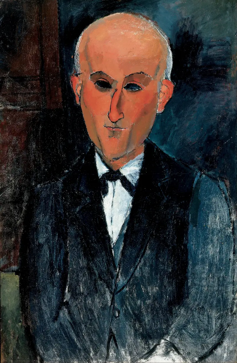 Amedeo Modigliani's portrait of Max Jacob captures the essence of early 20th-century artistic expression.