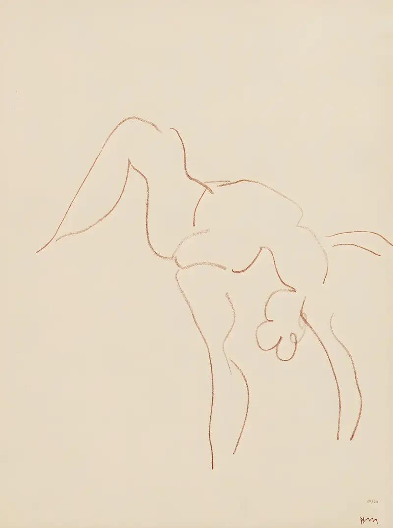Henri Matisse's 'Danseuses acrobate Pl.06' features vibrant colors and dynamic figures.