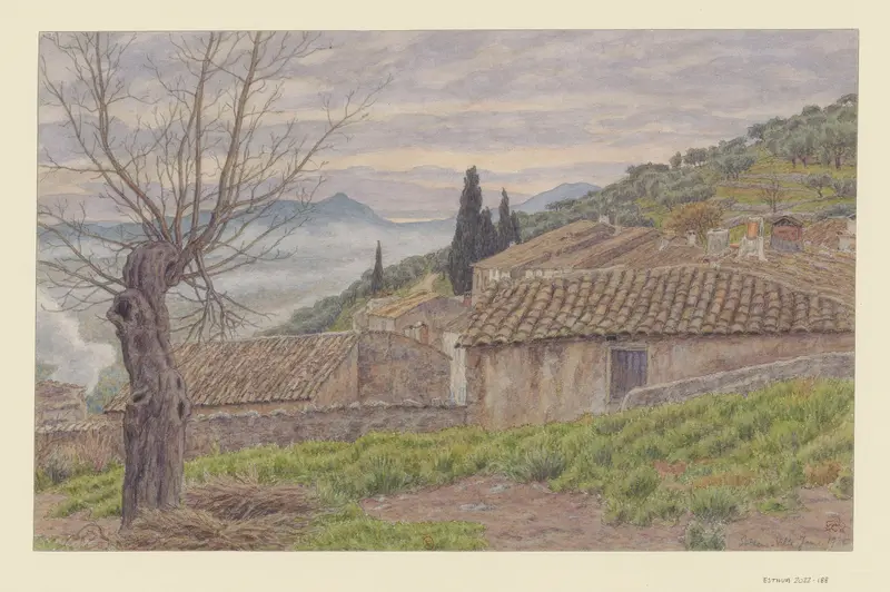 Henri Rivière's 'Solliès-Ville' showcases a serene landscape with vibrant colors.