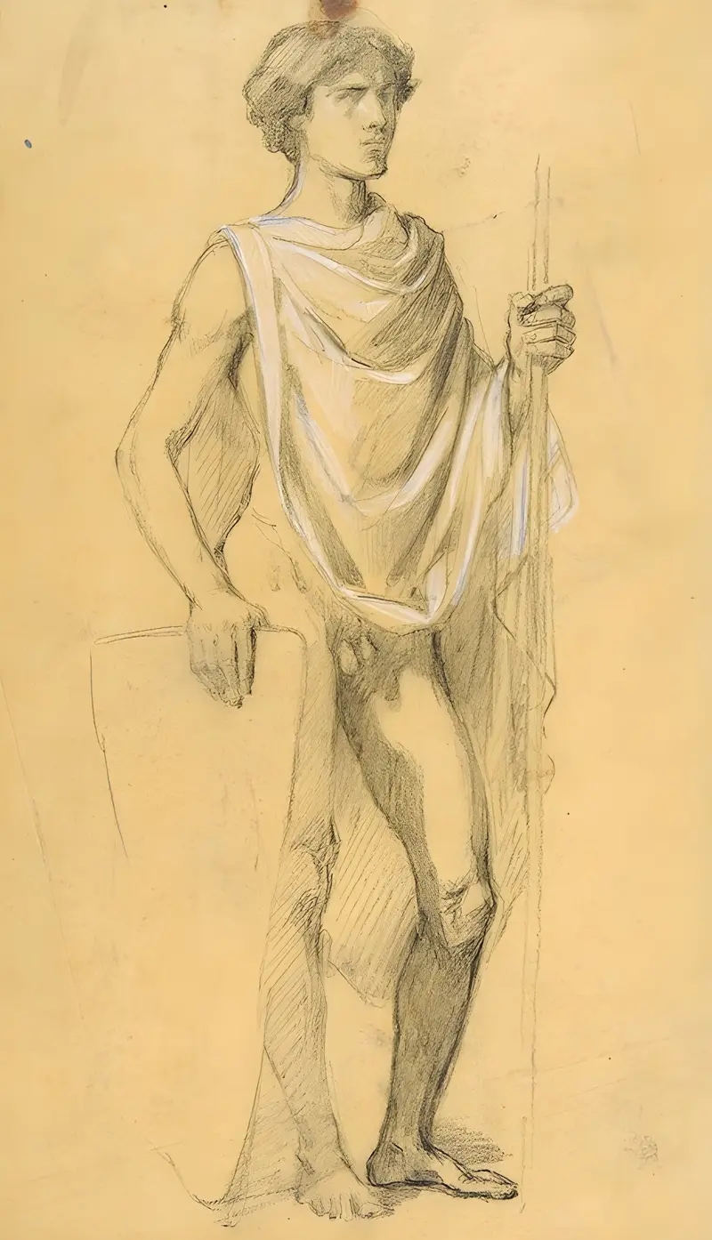 A soldier depicted in a realistic style by Isidore Pils.