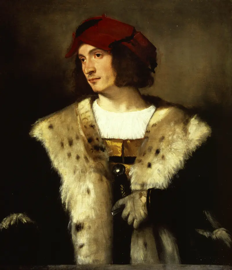 A man in a red cap gazes directly at the viewer, embodying a sense of mystery and individuality.