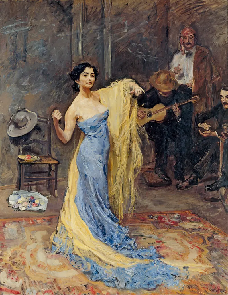 A portrait of the dancer Marietta di Rigardo by Max Slevogt.