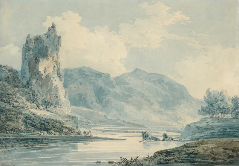 Ilam Rock, Dovedale, Derbyshire, oil on canvas by Joseph Mallord William Turner