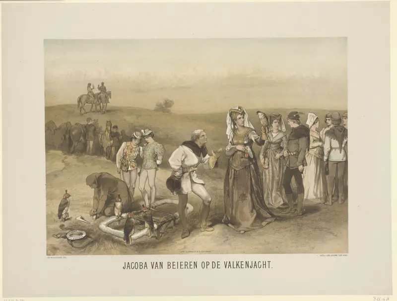 Jacoba of Bavaria on a Falcon Hunt