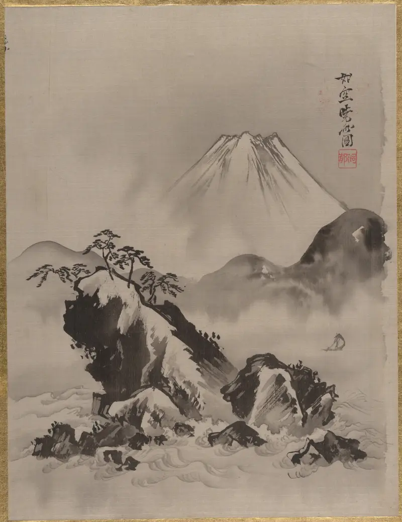 Mount Fuji by Kawanabe Kyôsai