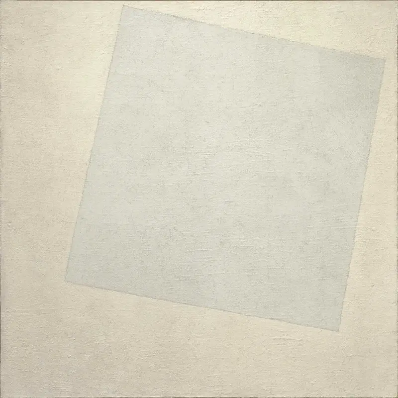 Composition Suprématiste : Blanc sur Blanc